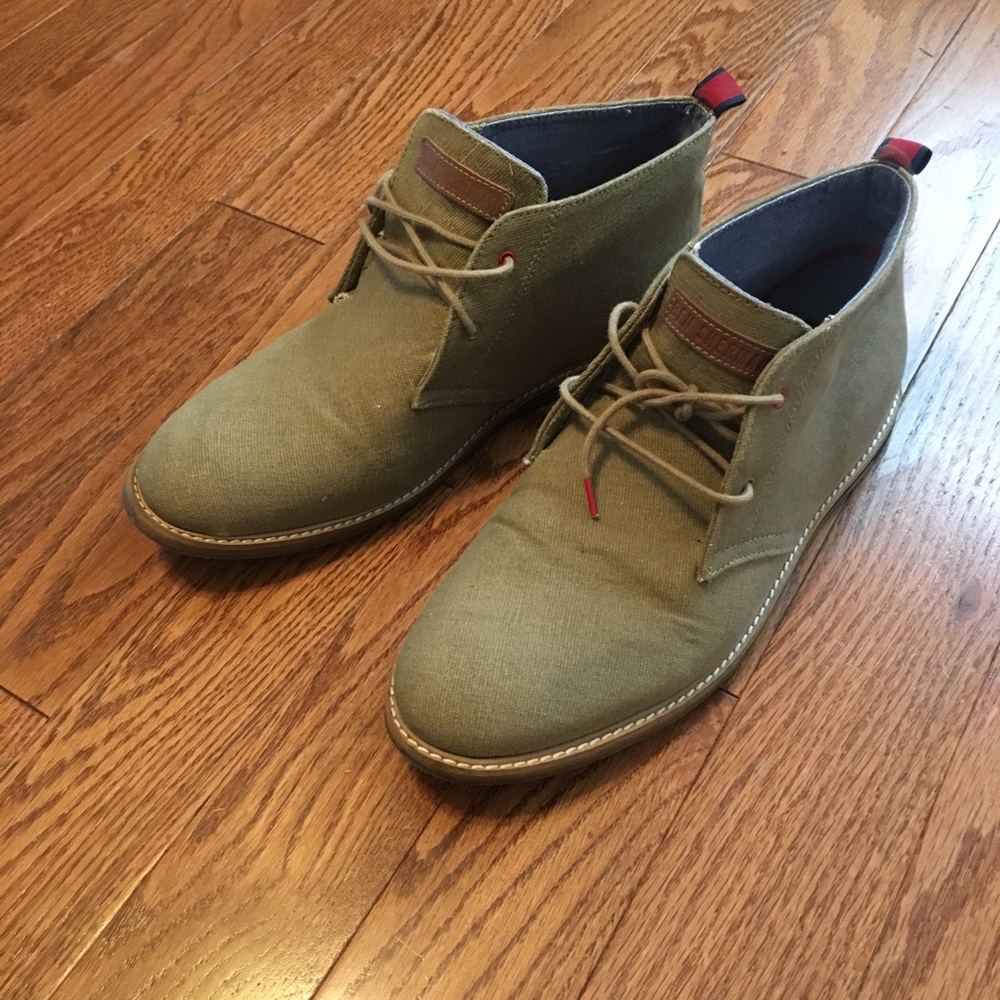 Men’s Ben Sherman Tan Chukka Canvas Size 12.